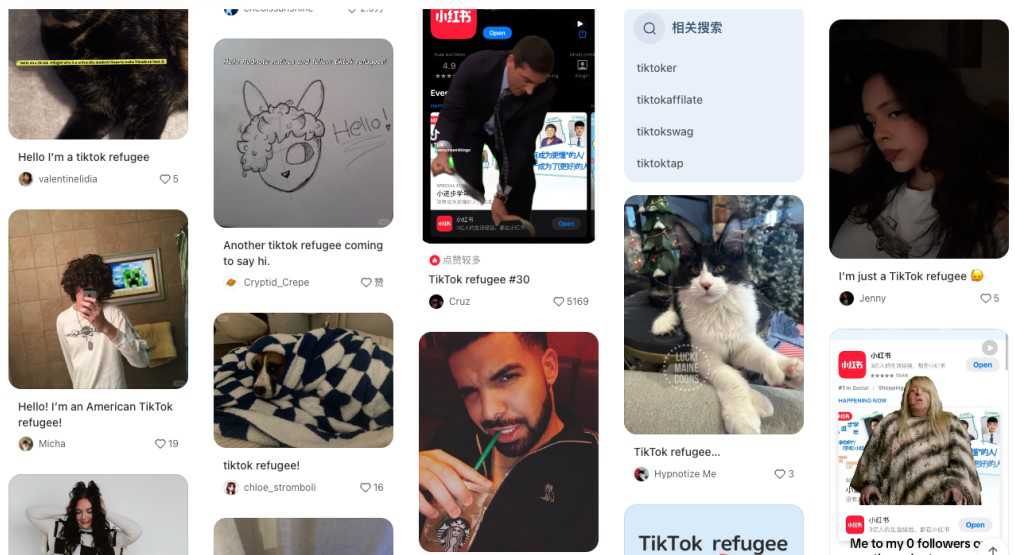 移民到小红书的tiktok refugee